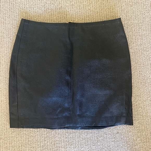 Black leather skirt - ARE YOU AM I - Picture 1 of 2